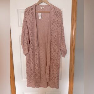 NEW Maurices Pink Knit Sweater Size XL